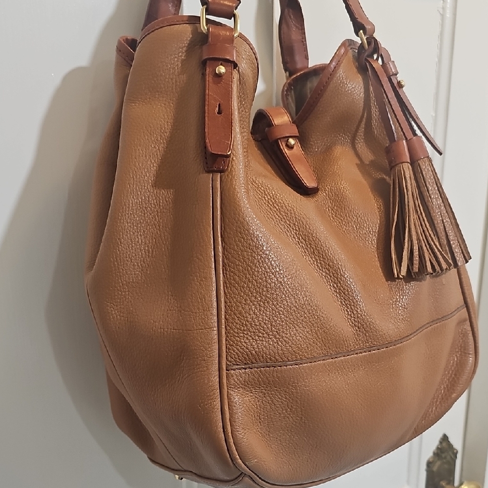 J. Crew Grain Leather Hobo Bag - Picture 6 of 12